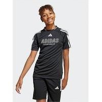 Adidas Sportswear Junior Boys House Of Tiro T-Shirt - Black