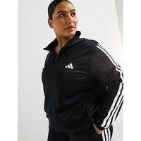 adidas Female TRICOT 3-STRIPES TRACKTOP (PLUS SIZE) XL (Plus Size) Black/White