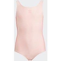 Adidas Kids Girls Originals 3 Stripe Swimsuit - Pink