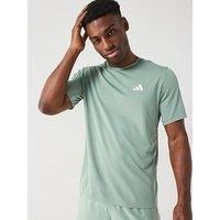 adidas Men/'s Own The Run Tee, Silver Green, XL