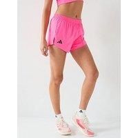 Adidas Womens Running Adizero Shorts - Pink - Lucid Pink