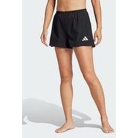 adidas Women/'s Swim Shorts 2 INCH, Black/White, L
