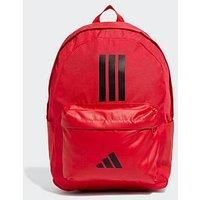 Adidas Sportswear Unisex Classic Back-To-School 3-Stripe Backpack - Red