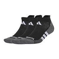 adidas Unisex PERFORMANCE CLIMACOOL CUSHIONED LOW 3P, Black/White, 6.5-8