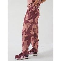 Adidas Terrex Women'S Printed Cargo Pants - Crimson/Clay/Fig/Crimson