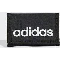 adidas Unisex Linear Wallet, Black/White, One Size