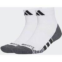 adidas Unisex PERFORMANCE CLIMACOOL CUSHIONED QRT 3P, White/Black, 11-12.5