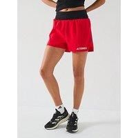 Adidas Terrex Women'S Xpr 5 Inch Shorts - Red