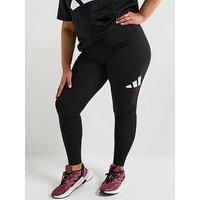 Adidas Sportswear Womens Plus Size Essentials Big Logo Leggings - Black