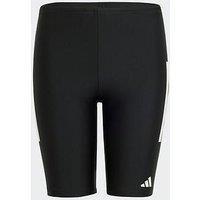 adidas Boy/'s 3-Stripes Swim Jammers Kids, Black/White, 5-6 Years