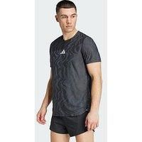 adidas Ultimate Running Engineered Climacool+ Tee, Recycled Polyester, Black