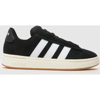 adidas Womens Grand Court Alpha 00s Low Top Trainers Black/White/Gum 4