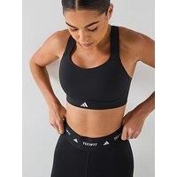 adidas TLRD Impact Luxe Training High Support Bra, Recycled Nylon, Black