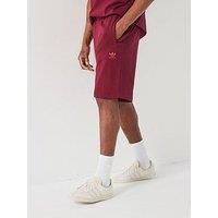 Adidas Originals Mens Trefoil Essentials Shorts - Red