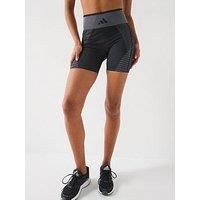 adidas Knitted Training 5" Leggings, Recycled Nylon, Black