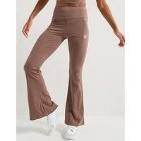 Adidas Originals Womens Essentials Rib Flared Leggings - Brown