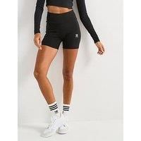 Adidas Originals Women'S Essentials 1/4 Ribbed Shorts - Black