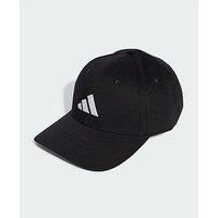 adidas Unisex Baseball Cap Cotton New Logo, Black/White, L