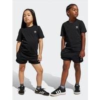 Adidas Originals Kids Unisex Shorts And Tee Set - Black