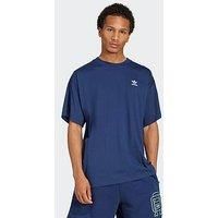 Adidas Originals Mens Trefoil Essentials Oversized T-Shirt - Navy