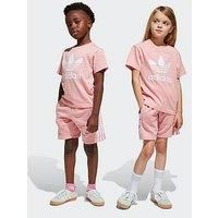 Adidas Originals Kids Girls Adicolor Shorts Tee Set - Pink