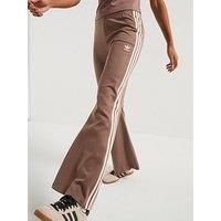 Adidas Originals Womens 3-Stripes Flared Track Pants - Brown