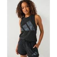 adidas Women/'s Essentials Winners Tank, Black/White, S