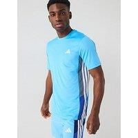 adidas Train Essentials Seasonal Colorblock Short Sleeve T-Shirt S Blue
