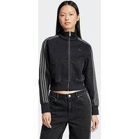 Adidas Originals Women'S Adicolor Denim Track Top - Black