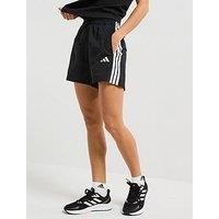 Adidas Sportswear Women'S Essentials 3-Stripes Woven Shorts - Black/White