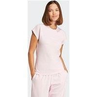 Adidas Sportswear Womens Essentials Linear Cotton T-Shirt - Pink