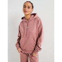adidas Women/'s ESSENTIALS SMALL LOGO FEEL COZY HOODIE, warm clay/white, XS