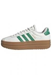 adidas Women/'s VL Bold Shoes, core White/Court Green/Gold met, 5 UK
