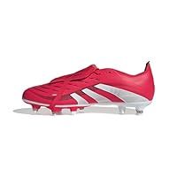 adidas Unisex Predator League FOLD-Over Tongue Soft Ground Football Boots, Lucid Red/Cloud White/Core Black, 8 UK