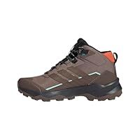 adidas Women/'s Terrex Skychaser AX5 Mid Gore-TEX Hiking Shoes, Trace Brown/Earth Strata/Semi Impact Orange, 7 UK