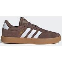 adidas Men/'s VL Court 3.0 Shoes, Earth Strata/Cloud White/Gold Metallic, 11 UK