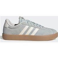 adidas Women/'s VL Court 3.0 Shoes, Wonder Silver/Off White/Gum, 7 UK