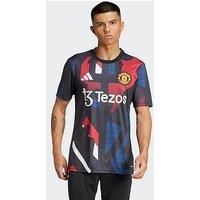 Adidas Mens Manchester United Pre Match Shirt - Black
