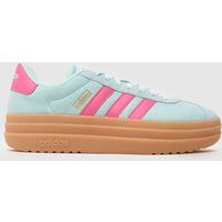 adidas Women/'s VL Court Bold Shoes, Halo Mint/Pulse Magenta/Gum, 3.5 UK
