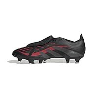 adidas Unisex Predator League FOLD-Over Tongue Soft Ground Football Boots, Core Black/Grey Four/Lucid Red, 6 UK