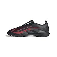 adidas Unisex Predator League FOLD-Over Tongue Turf Football Boots, core Black/Grey Four/Lucid red, 10 UK