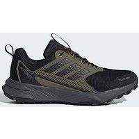 adidas Men/'s Terrex Tracefinder 2 Climaproof Trail Running Shoes, Olive Strata/Core Black/Semi Impact Orange, 10 UK