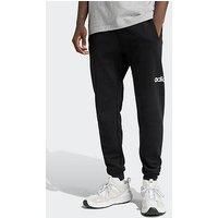 Adidas Sportswear Mens Essentials Linear Fleece Joggers Cuffed - Black