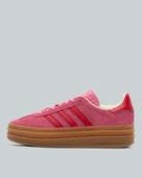 adidas Originals Junior Gazelle Bold Trainer - Pink - Size 4.5