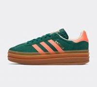 adidas Originals Junior Gazelle Bold Trainer - Green - Size 3.5