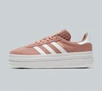 adidas Originals Junior Gazelle Bold Trainer - Beige - Size 3.5