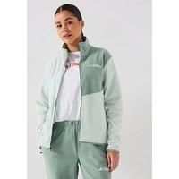 adidas Women/'s Terrex Multi Full Zip Fleece Jacket, Linen Green/Silver Green, XS
