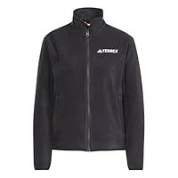 adidas Women/'s Terrex Multi Essentials Full Zip Fleece Jacket, black, XXL
