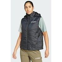 adidas Women/'s Terrex Multi CLIMAWARM Insulated Hooded Vest, Black, M