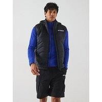 adidas Men/'s Terrex Multi CLIMAWARM Insulated Hooded Vest, Black, S